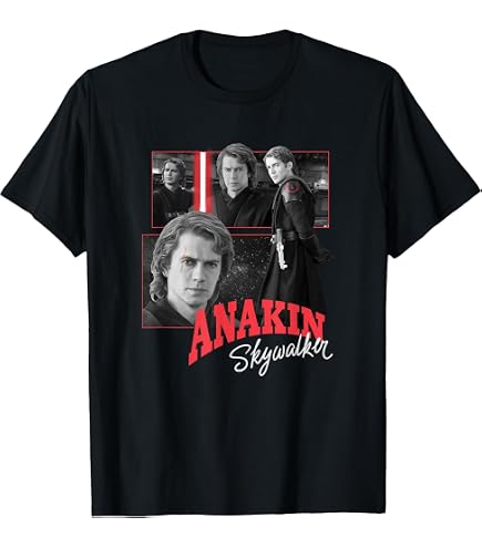 Amazon.com: Star Wars Anakin Skywalker Portrait Disney+ T-Shirt